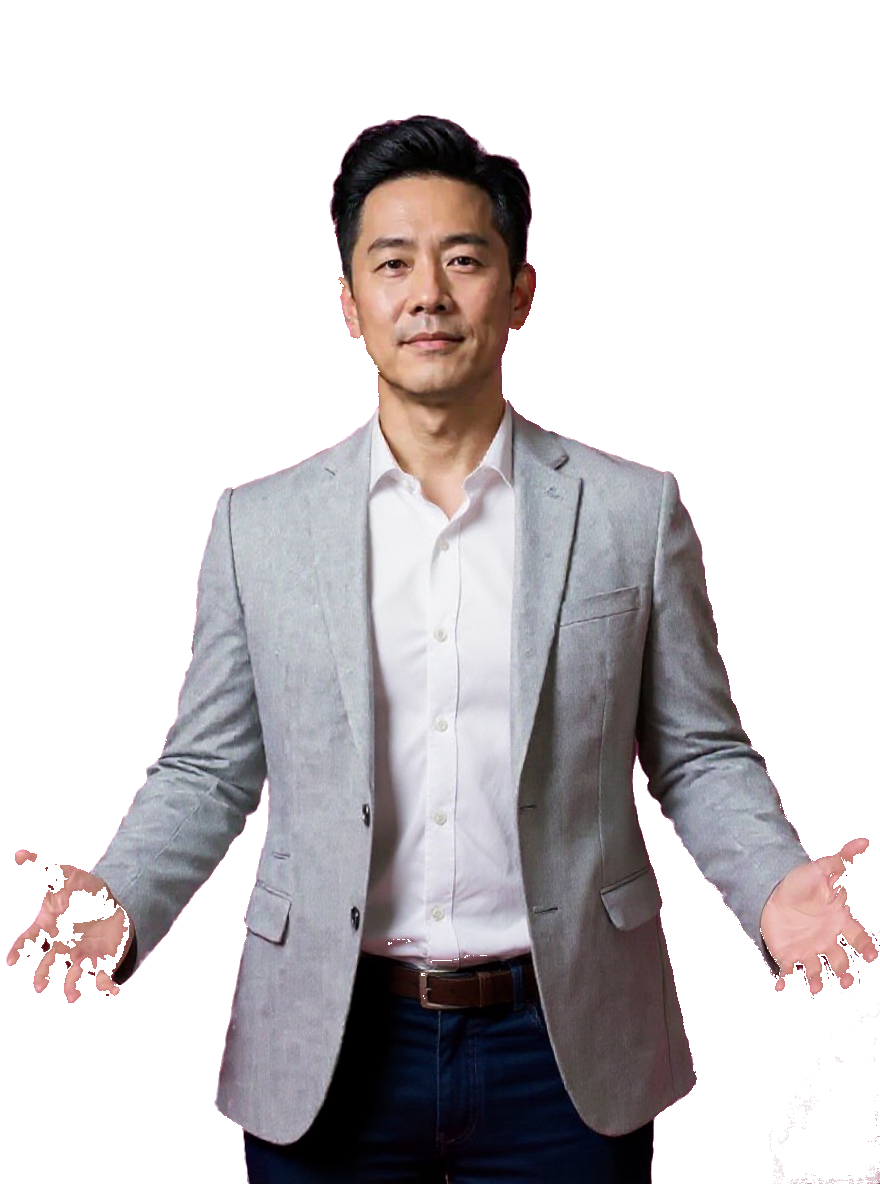 Business owner empowered by AI automation